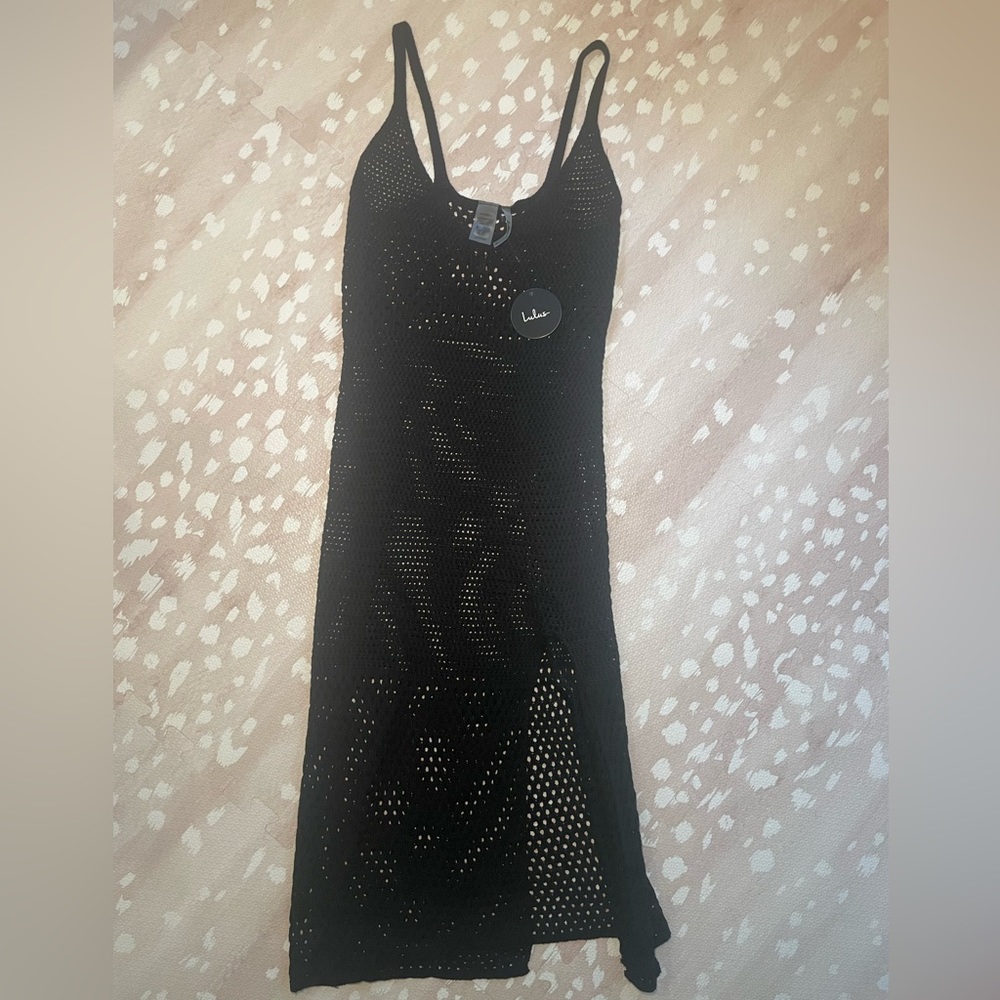 Lulu’s Black Crochet Dress in size Small. New with tags.